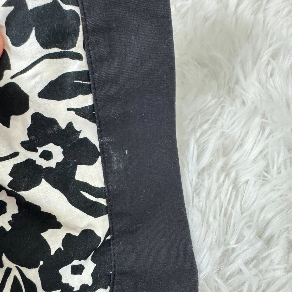 AVARA Black and White Midi Dress 100% Cotton Size S - Picture 7 of 9